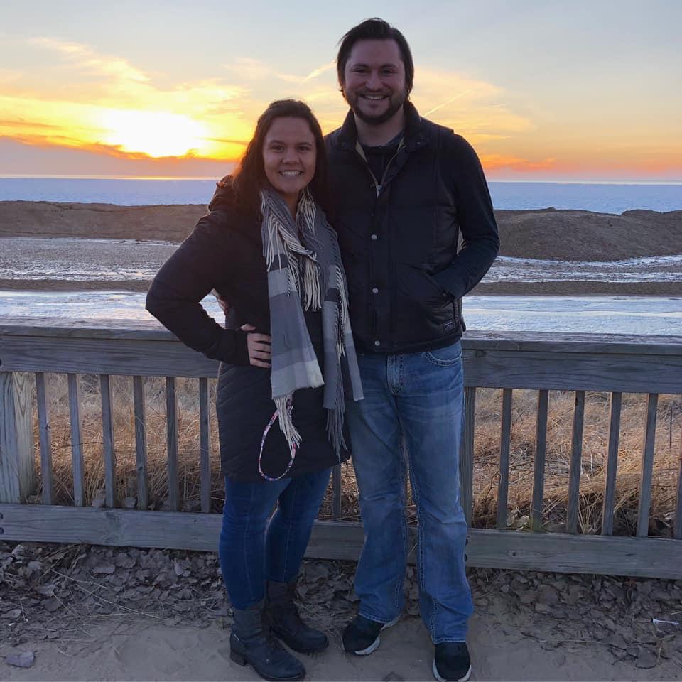 This was two weeks after dating. Veronica brought Keegan to her happy place, Oval Beach in Saugatuck.