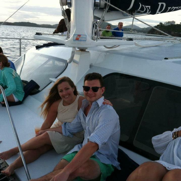 Last night on our first vacation together, in St Thomas, USVI. The best vacation!