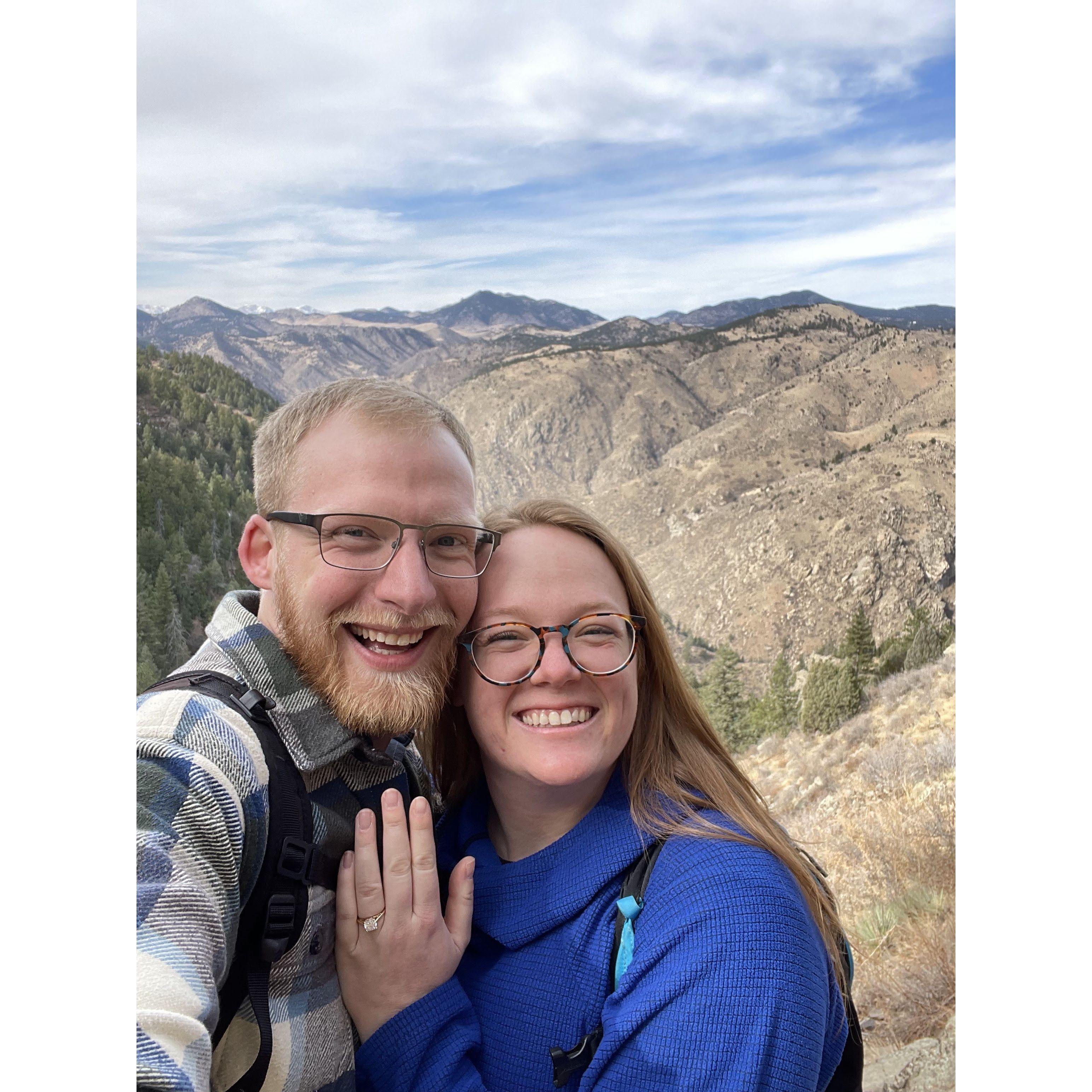 I said "I do" on 11/18 on the same trail we hiked on our second date