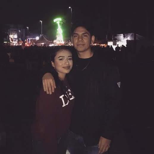 Our first picture together at December Nights.