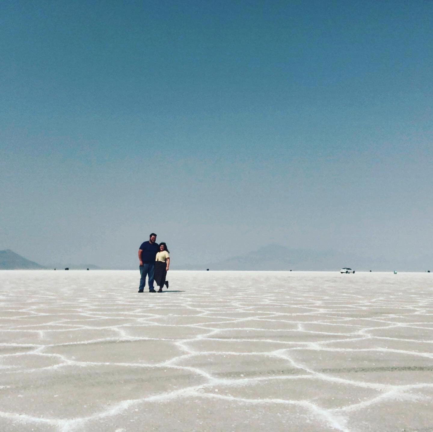 Had to run to get this shot in time. We got to go on the salt flats!