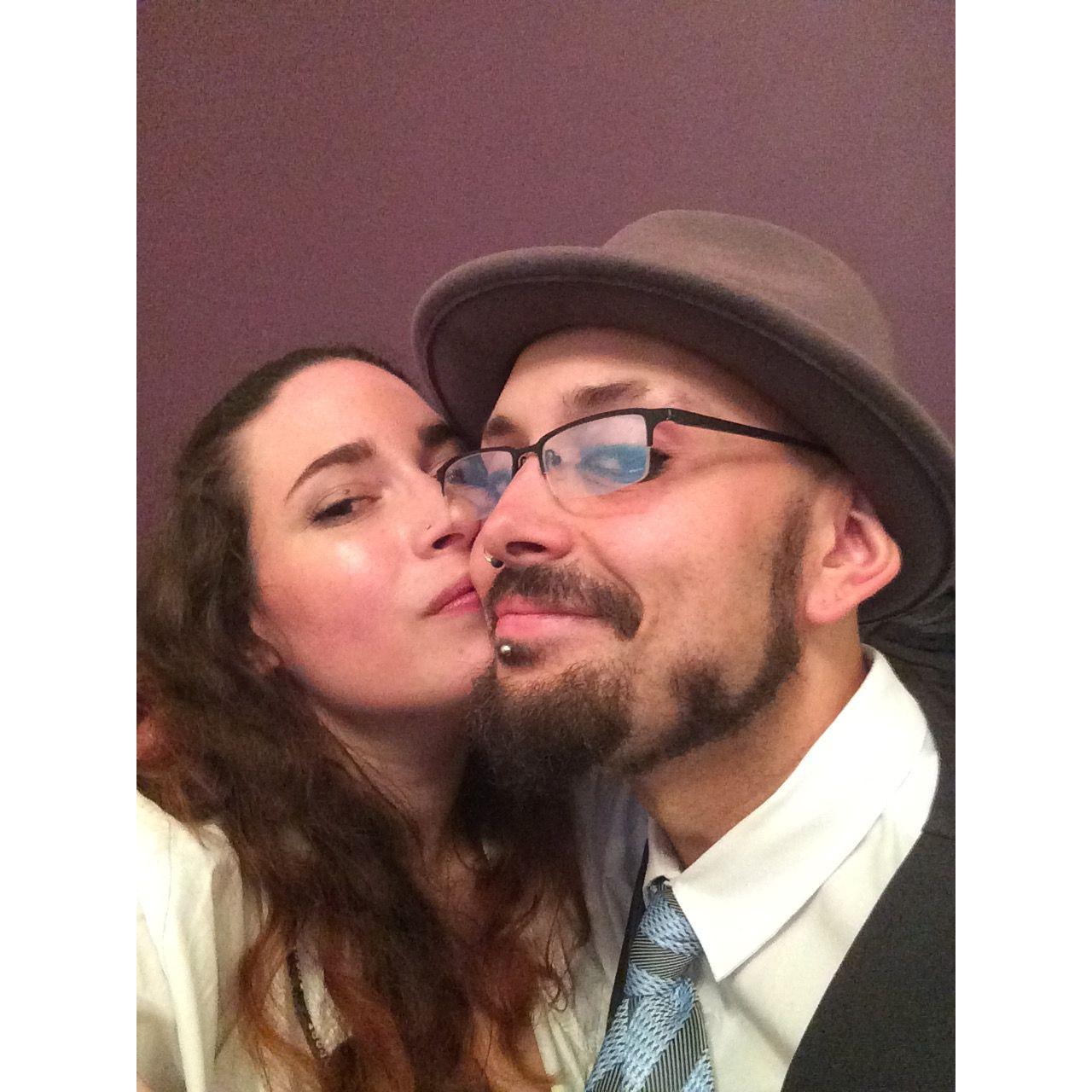 This was right after he proposed!