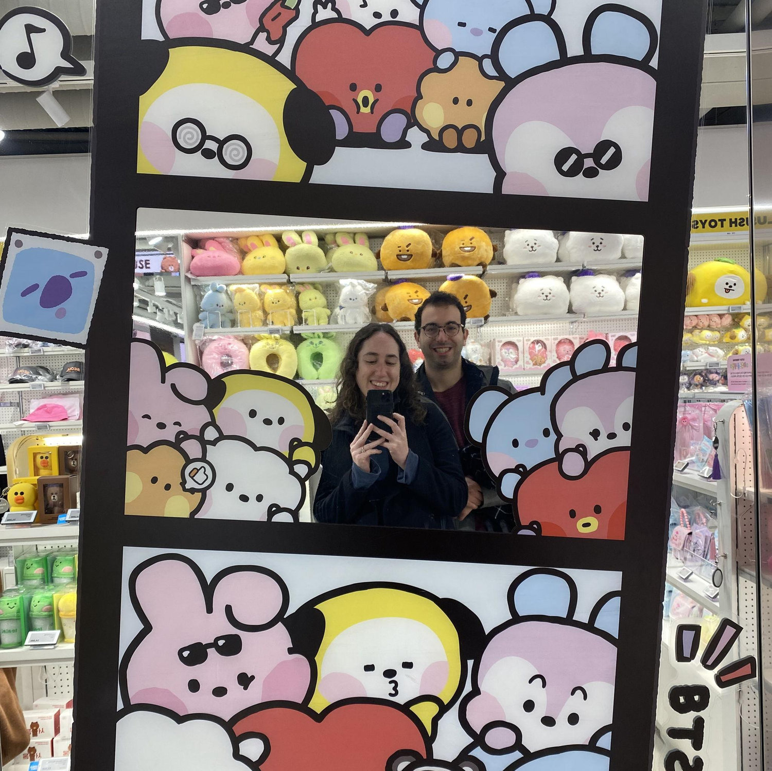 Kelsey will never question Ethan's patience again after he accompanied her to every BTS-themed store in sight across Seoul