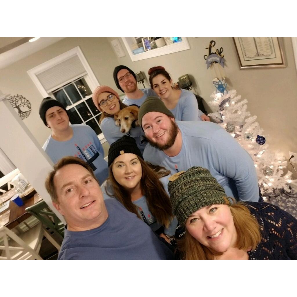 Hanukkah Fam selfie