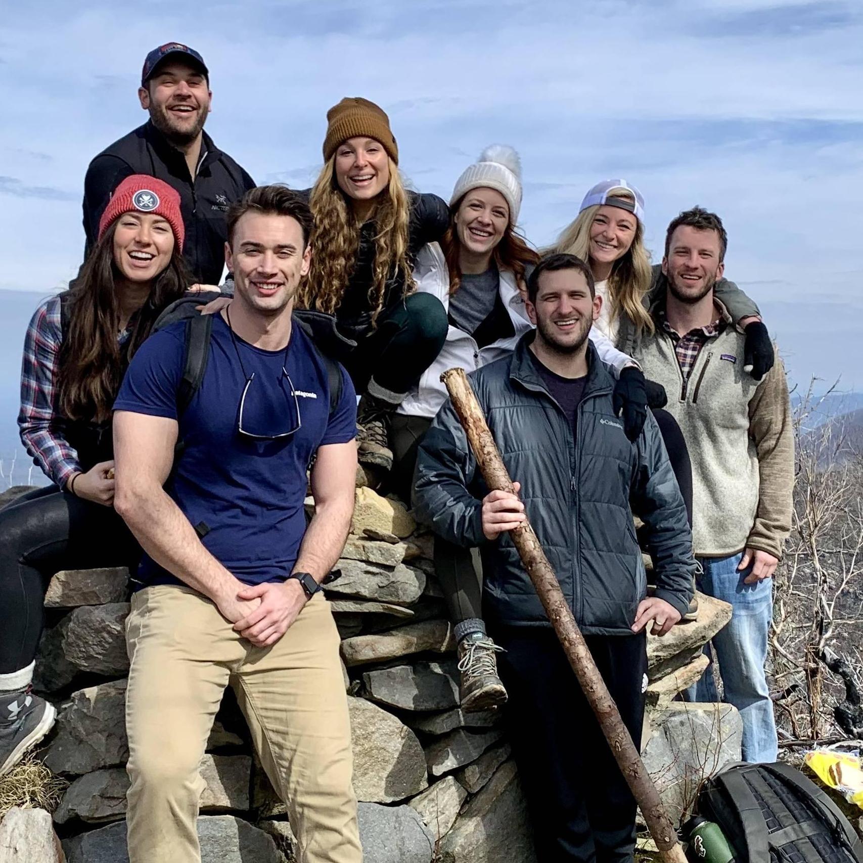 Jen, Alex, & co. do hiking