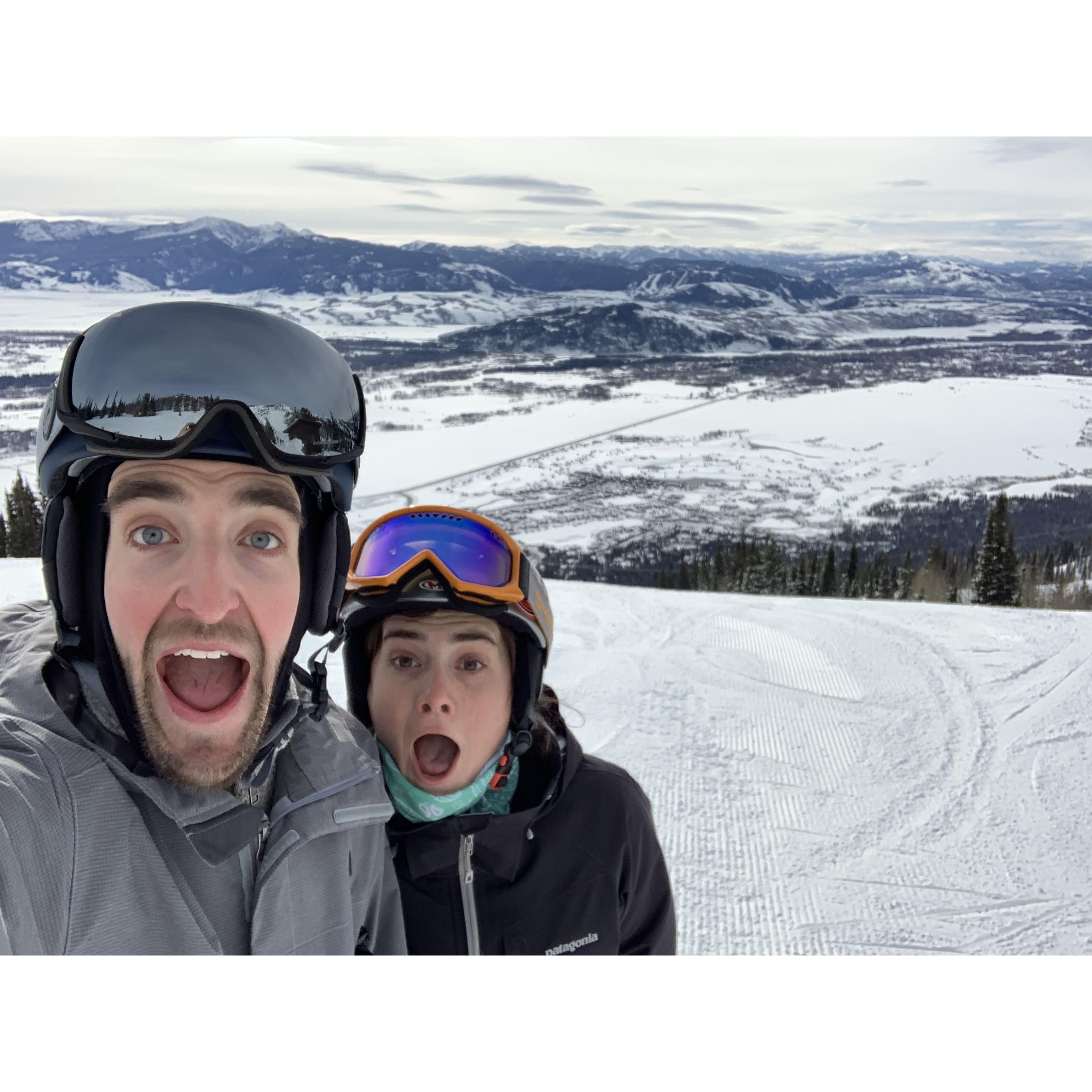 Jackson Hole - Jeff's a skier: first black diamond and Rendezvous Bowl checked off the list