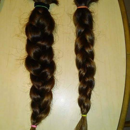 When we donated our hair together 💚