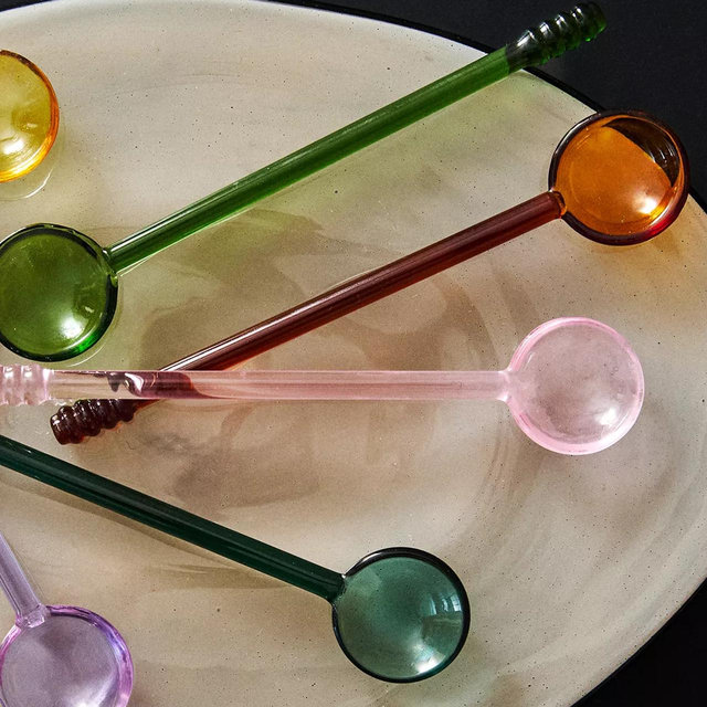 PACK OF MULTICOLORED BOROSILICATE GLASS SPOONS (PACK OF 6) | Zara Home United States of America