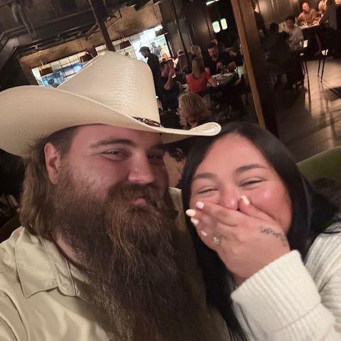 "Miss Katie, will you do me the honor of being my wife?" "Of course!"