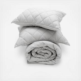 Cotton Percale 3-Piece Coverlet Set