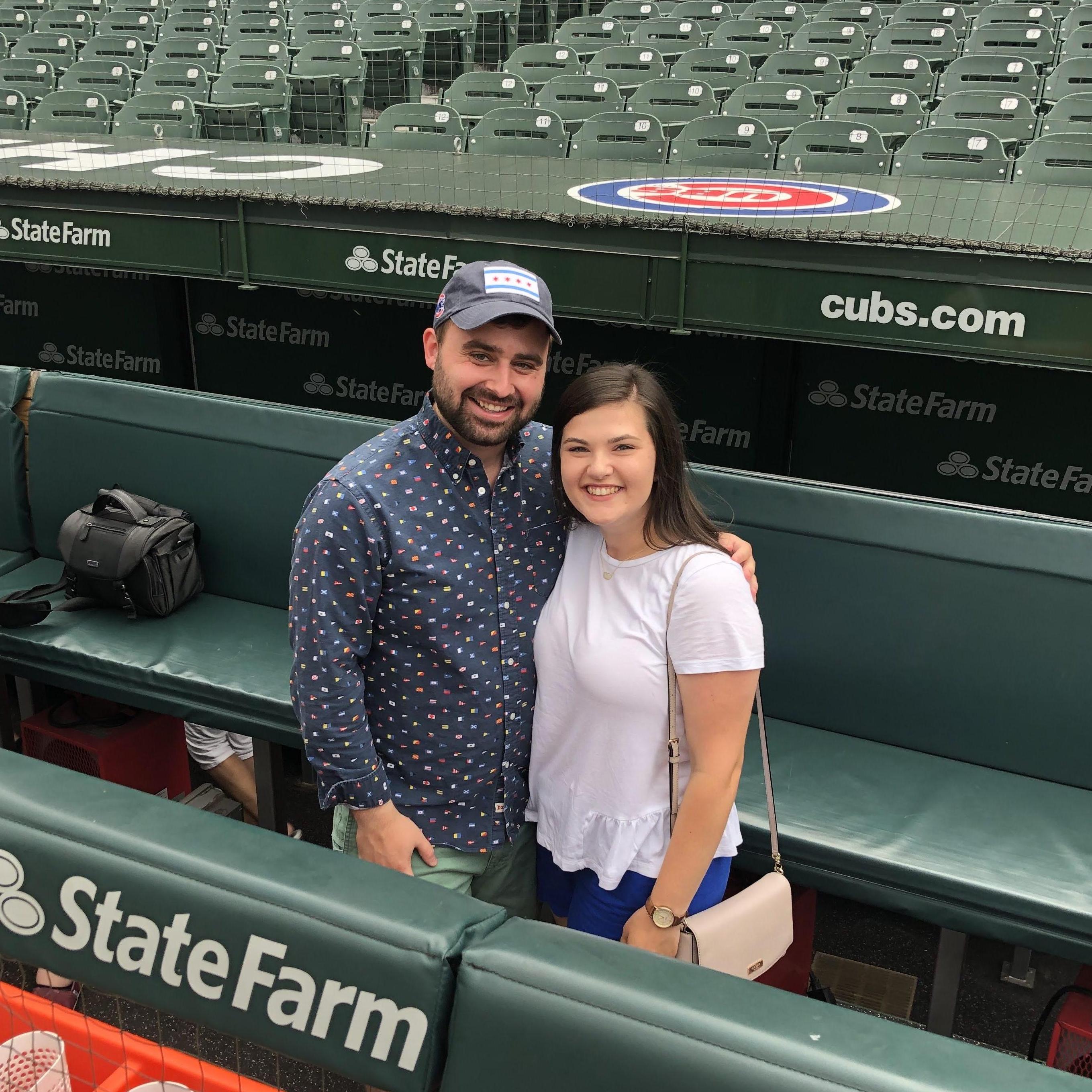 A tour of Wrigley Field for Matt's birthday.