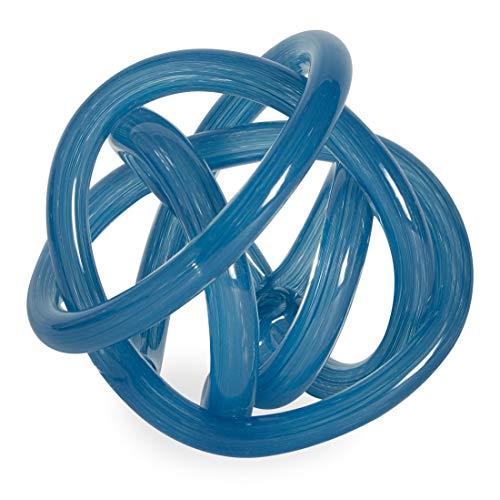 Now House by Jonathan Adler Glass Knot, Blue