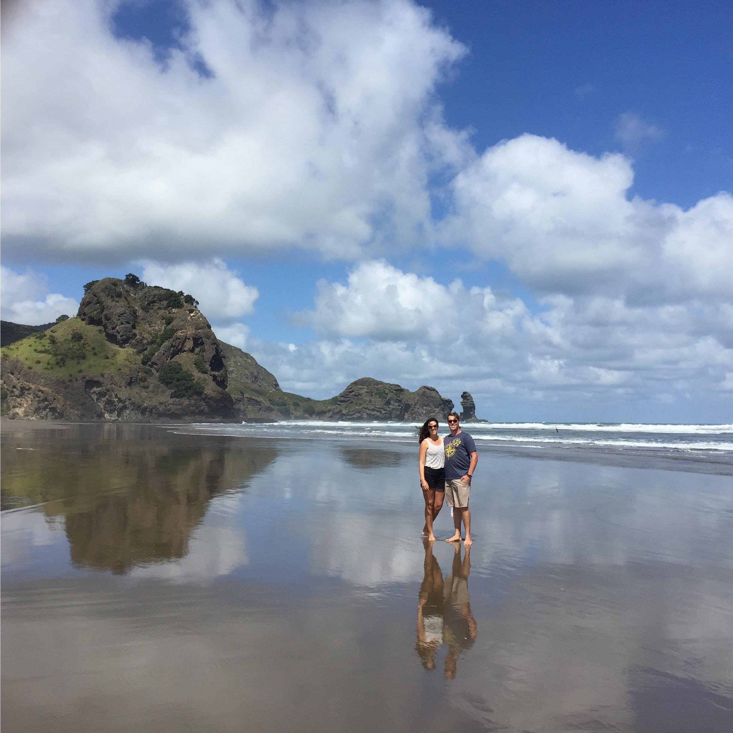 At the Beach in Piha, New Zealand