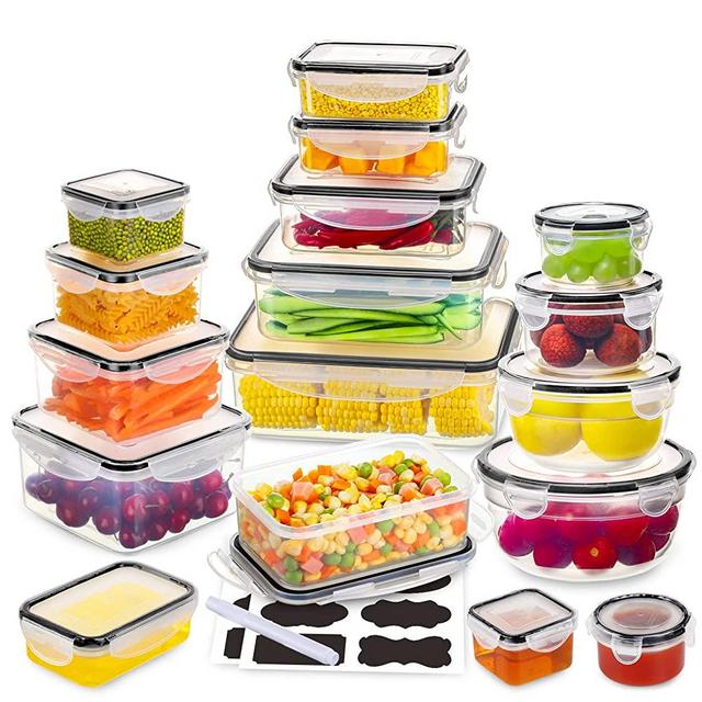 10/11pcs Airtight Food Storage Containers With Lids, Bpa-free Plastic Dry  Food Canisters For Kitchen Pantry Organization And Storage, Dishwasher  Safe, Includes Labels & Marker