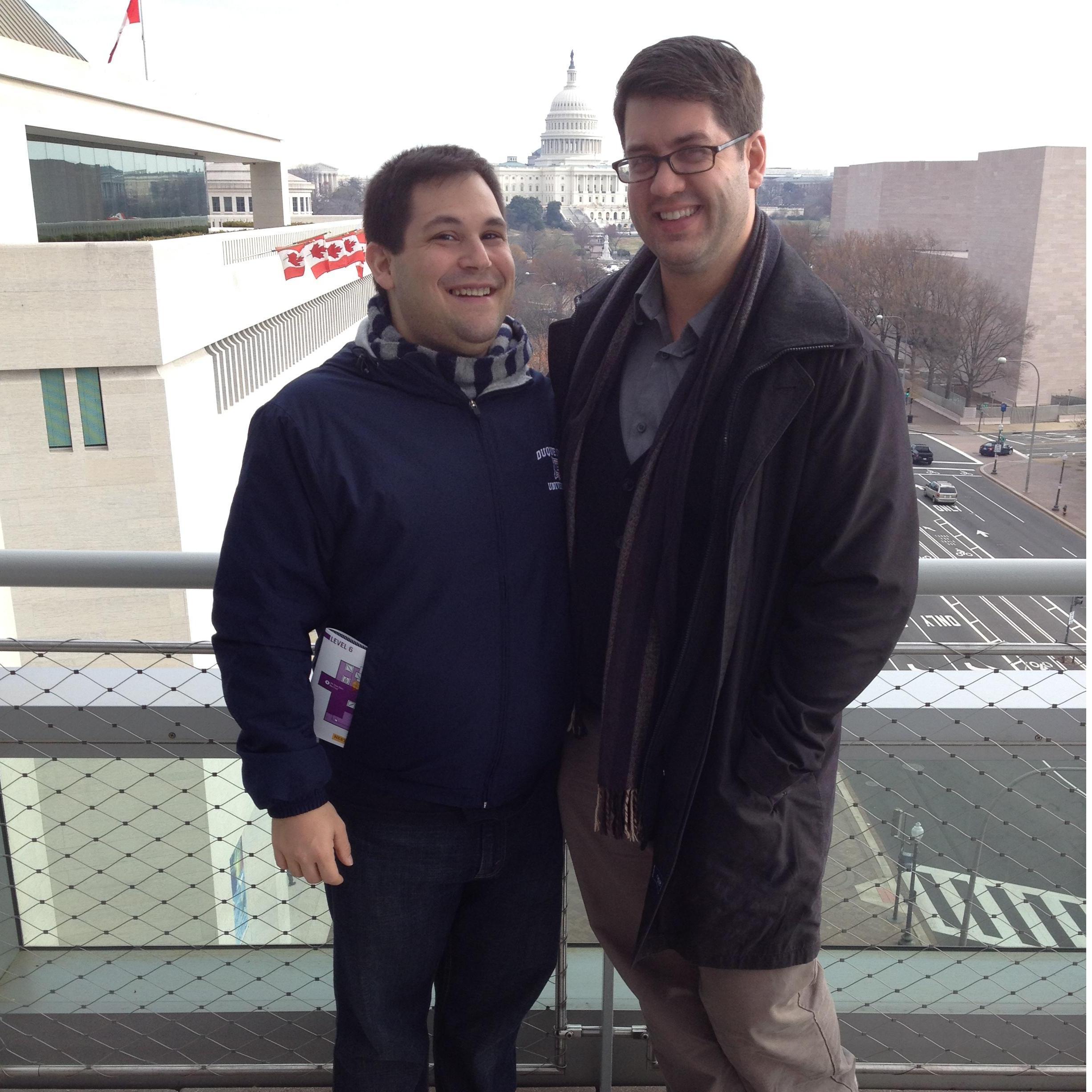 At the Newseum, in Washington DC