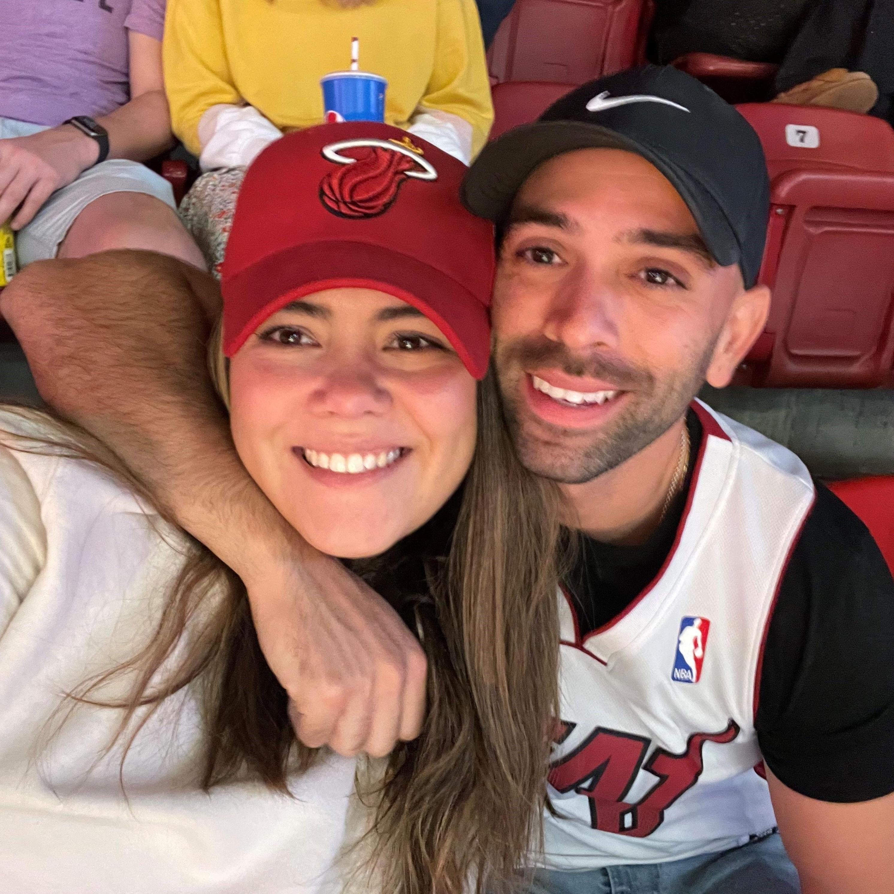 Our first Heat game! Go Heat!
