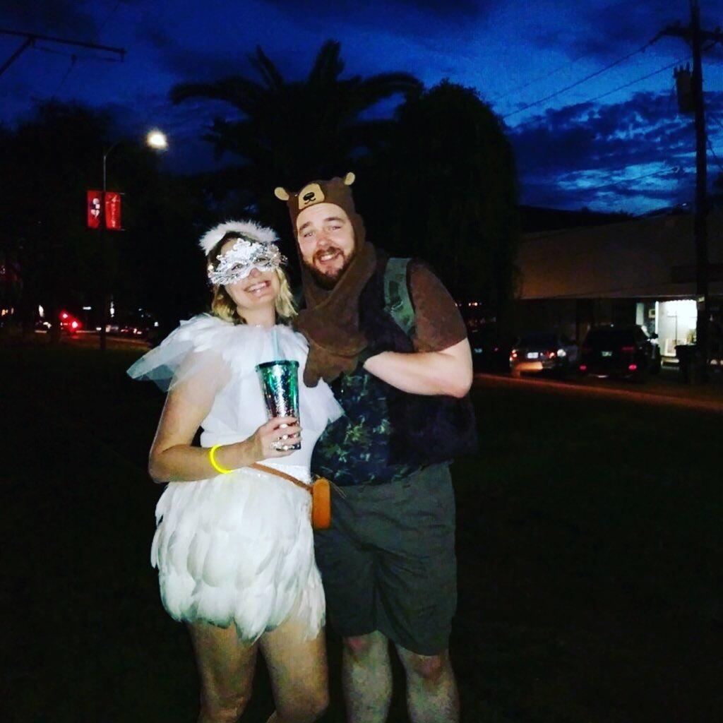 Midsummer Mardi Gras (oh the things I talk Mitch into doing haha)