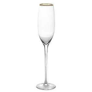 Olivia & Oliver Madison Gold Champagne Flutes (Set of 4)