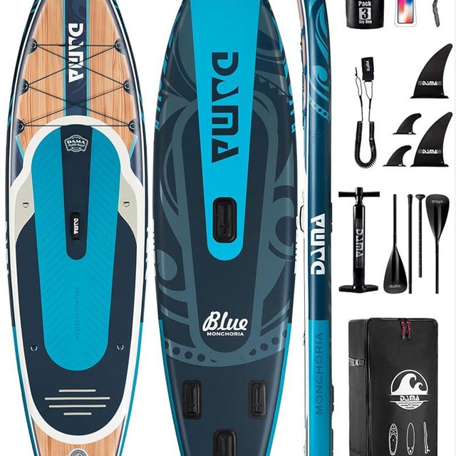 DAMA 11'*34"*6" Stand Up Paddle Board, Inflatable Paddle Board,Inflatable Paddle Boards for Adults w/a Wide, Smooth and Non Slip Deck, Versatile Styles, Suitable for Adults