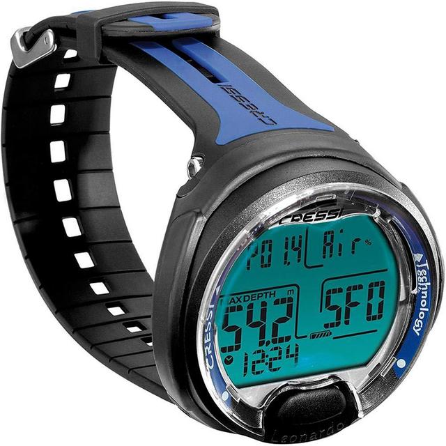 Cressi Leonardo Underwater Single-Button Scuba Dive Computer, 3 Modes: Air, Nitrox, Gage, User-Friendly Menu - Designed and Made in Italy