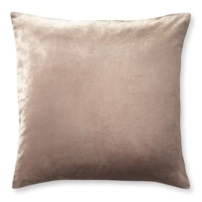 Velvet Pillow Cover, 22" X 22", Blush