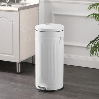 Theo Retro Step Trash Can with Lid & Free Mini Trash Can