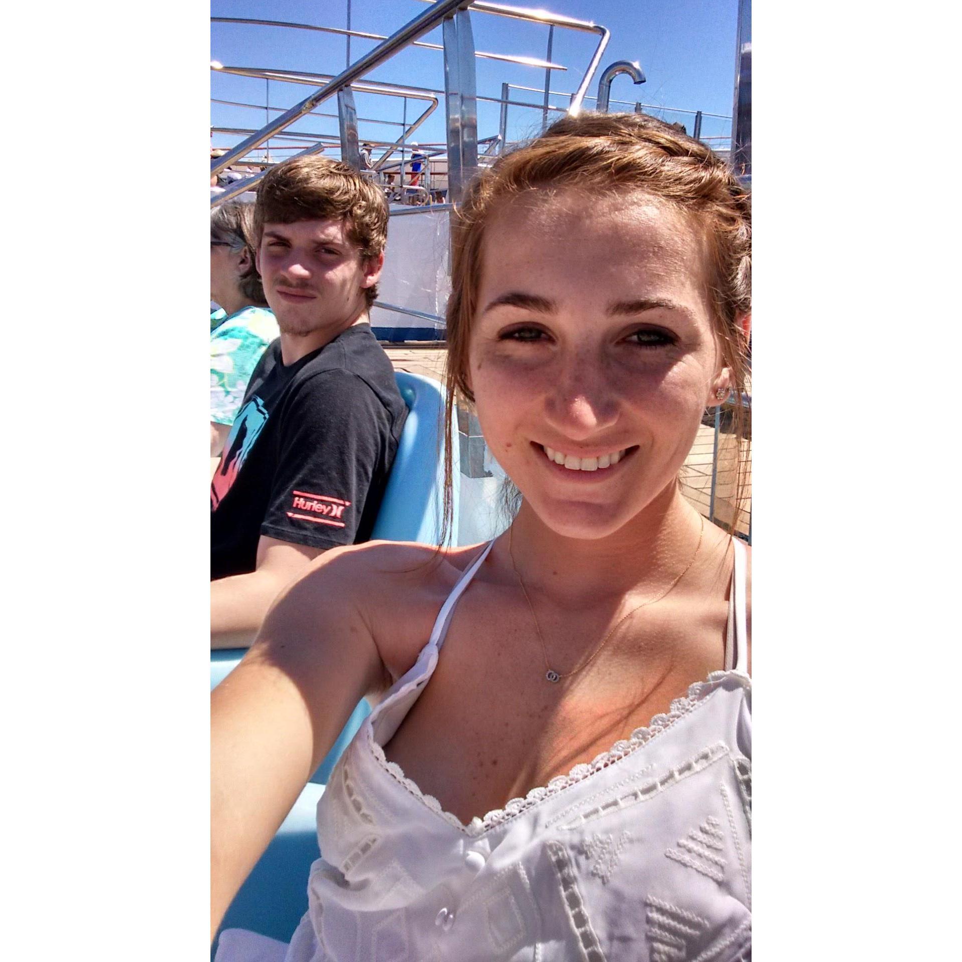 Enjoying our cruise on the Lido deck 2017