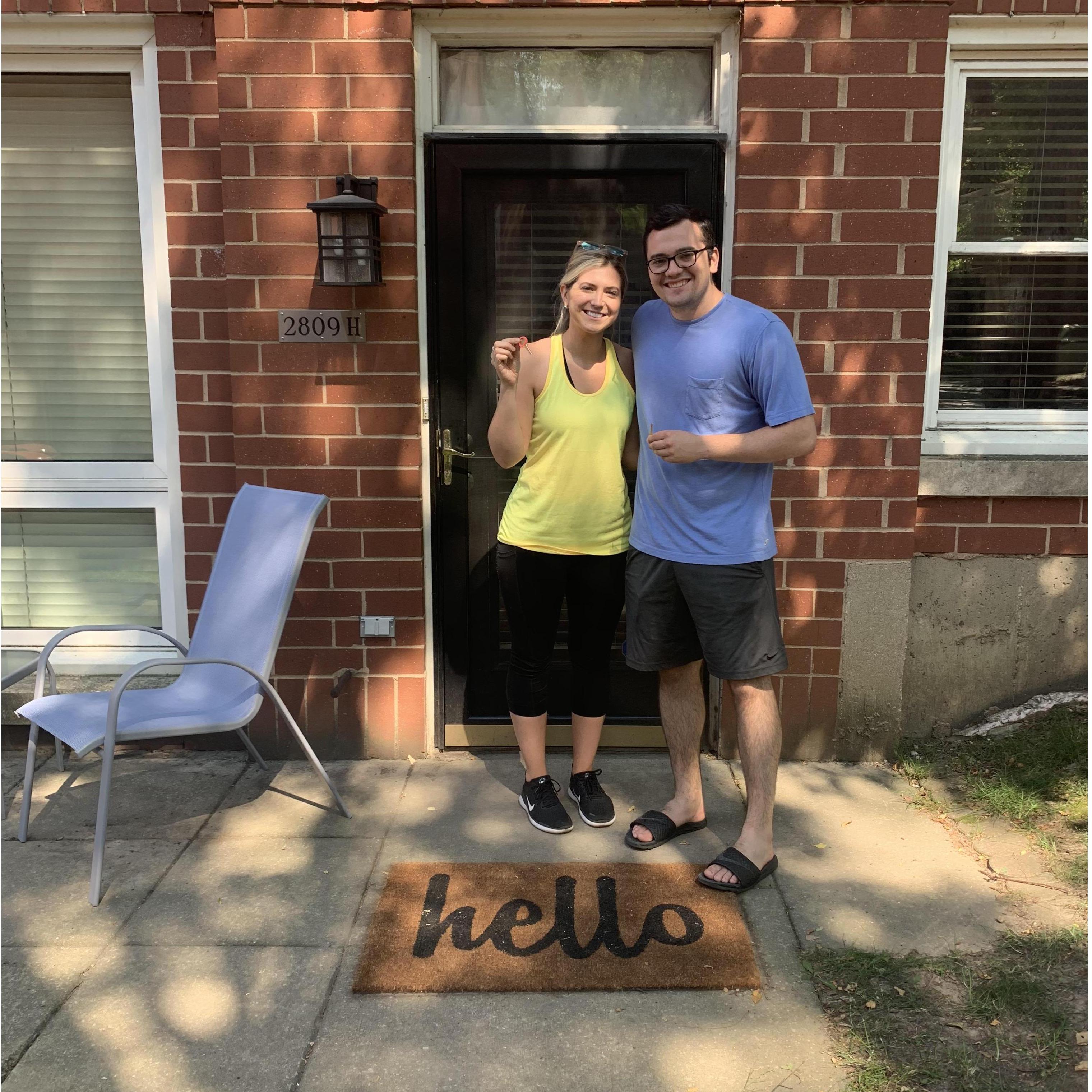 2019 - First apartment we lived in together!