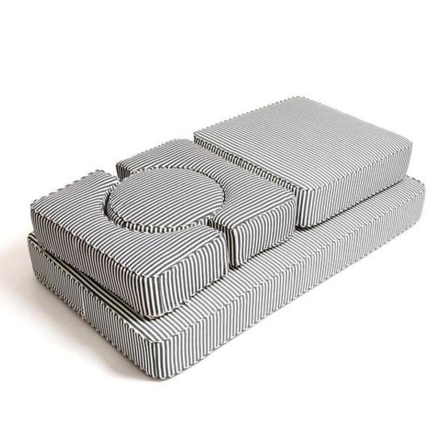 The Modular Pillow Stack - Lauren's Navy Stripe