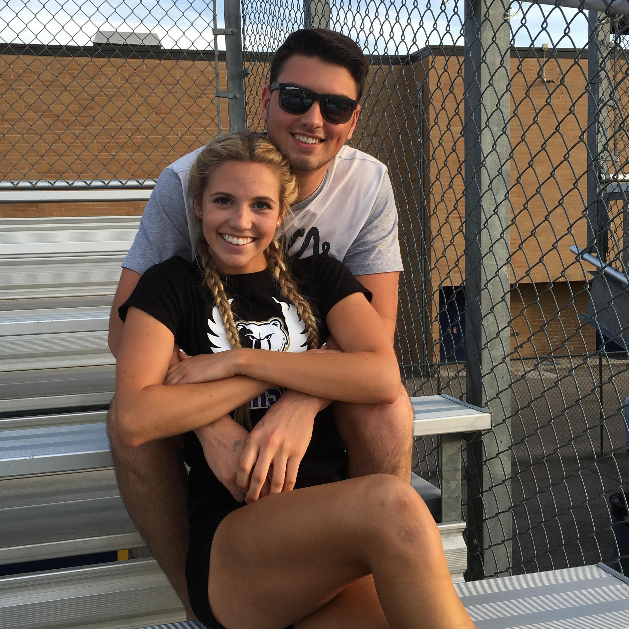 Our first photo together at one of Karli’s track meets in 2016