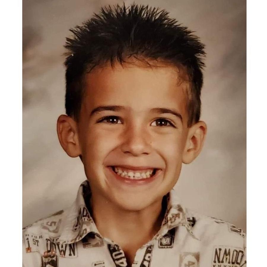 Mark's 1st-grade school photo (2001)