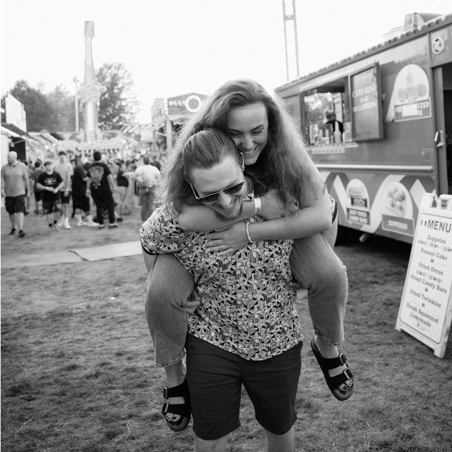 When we modeled for a photographer at the fair