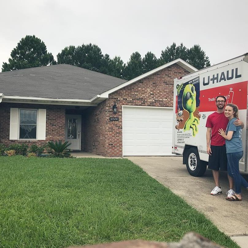 We closed on our house June 1st, and spent our first night in it on Jeromy's Birthday 6-14!! This pic is from the day we moved in and the day Jeromy turned 31!