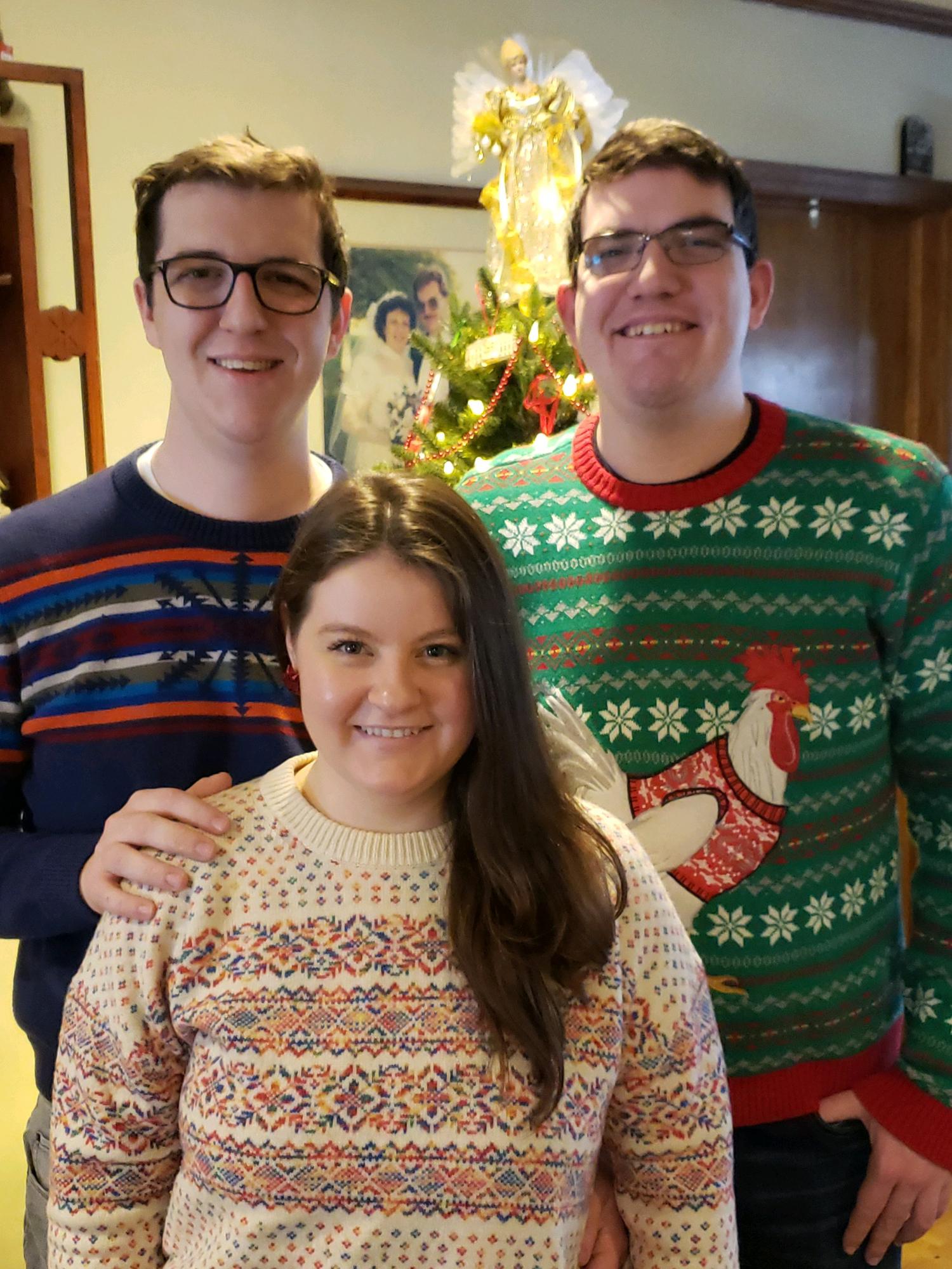 With Dan's brother Kyle at Christmas.