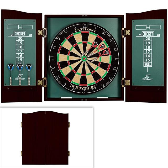 EastPoint Sports Belmont Bristle Dartboard and Cabinet Set