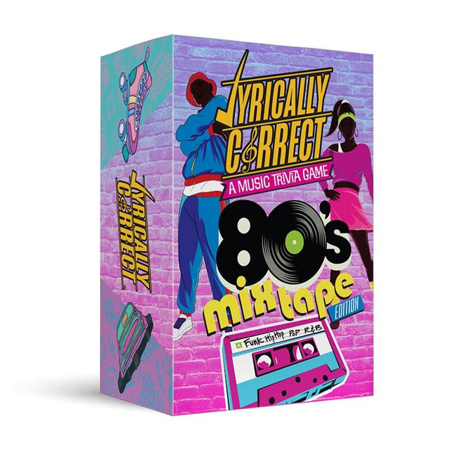 Lyrically Correct Music Trivia Card Game | Multi-Generational Family Gatherings, Adult Game Night and Fun Trivia (80's Mixtape Hip Hop, R&B, Funk and Pop)