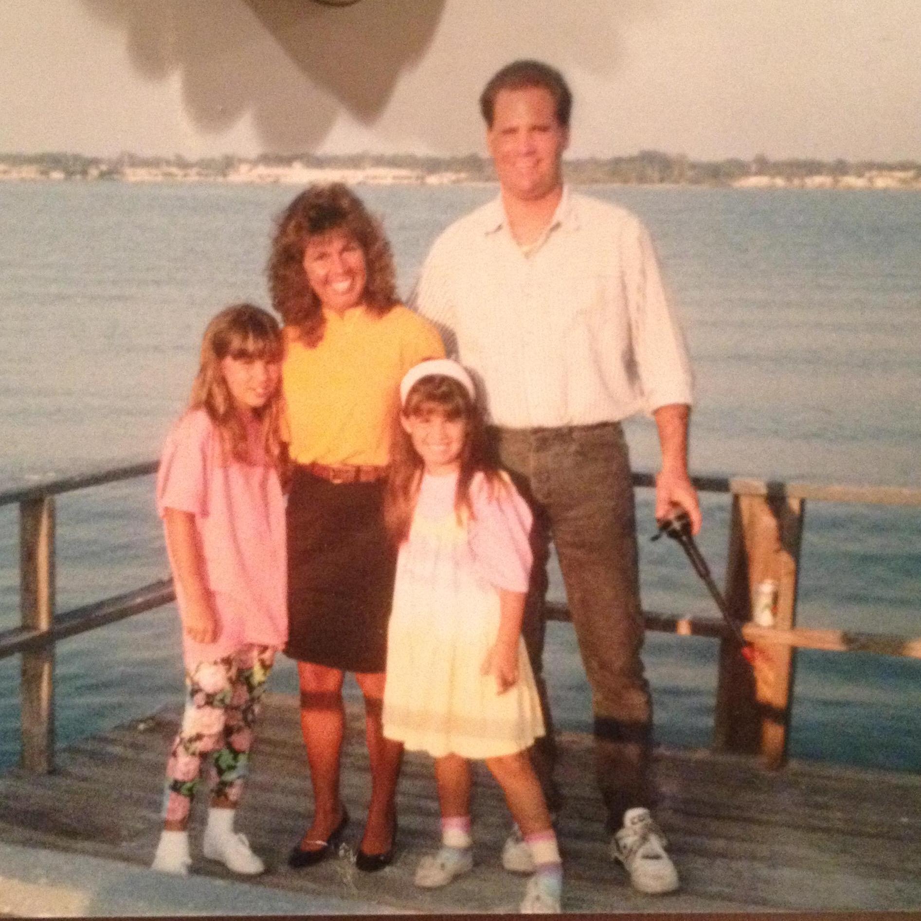 An oldie but a goodie. Justine and her family at their Redington Beach house.