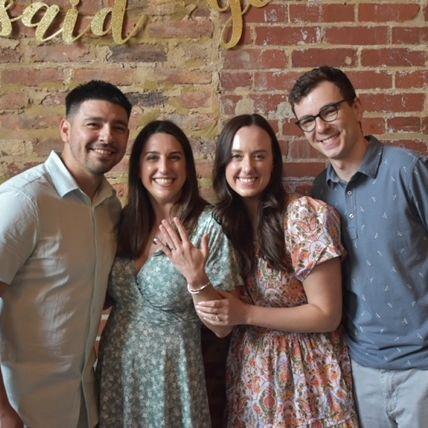 Celebrating one of our best friends getting engaged!