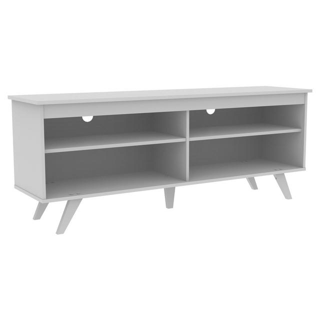 58" Wood Simple Contemporary Console, White - Saracina Home
