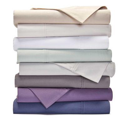 Heartland® HomeGrown™ 400-Thread-Count Solid Sateen Queen Sheet Set in Seafoam