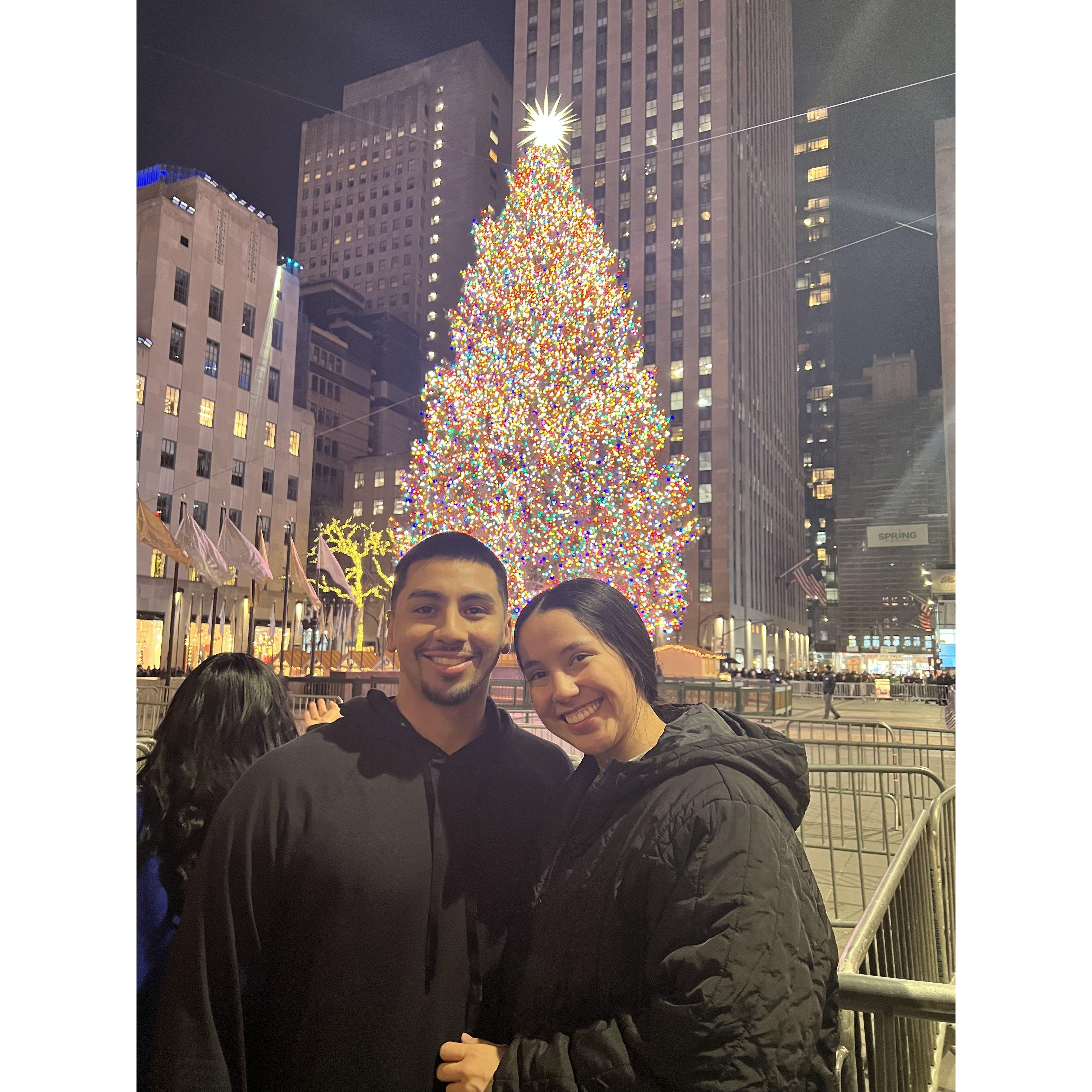 At the Rockefeller Christmas Tree! - December 2023