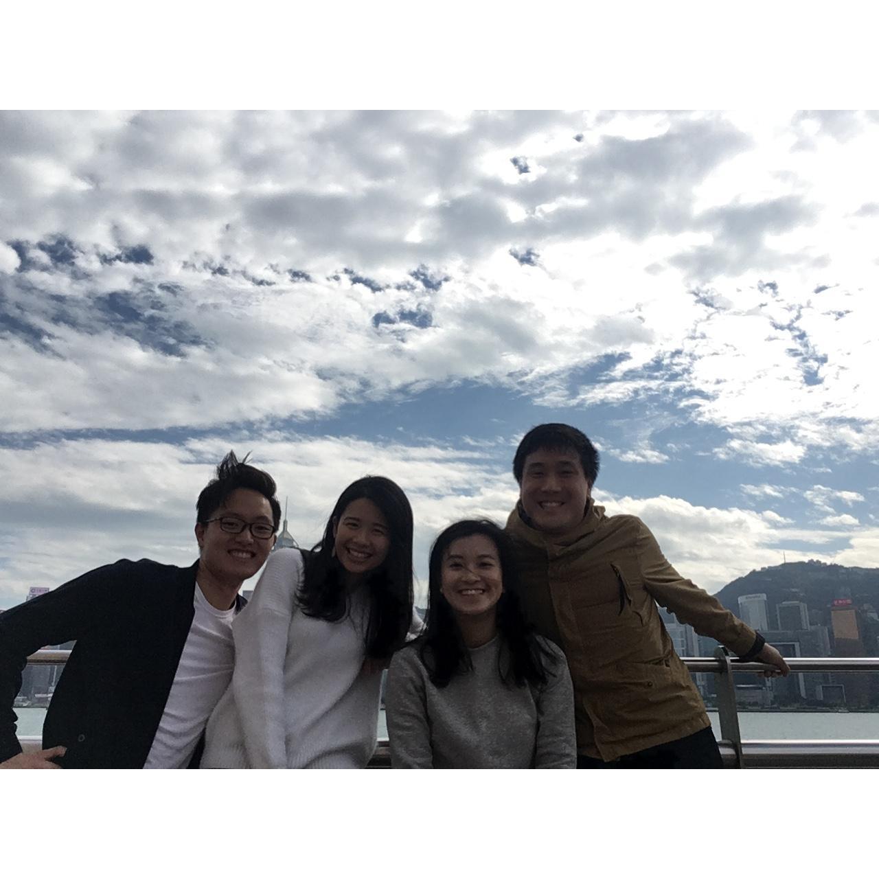 2017, Hong Kong with Cherry and Adam