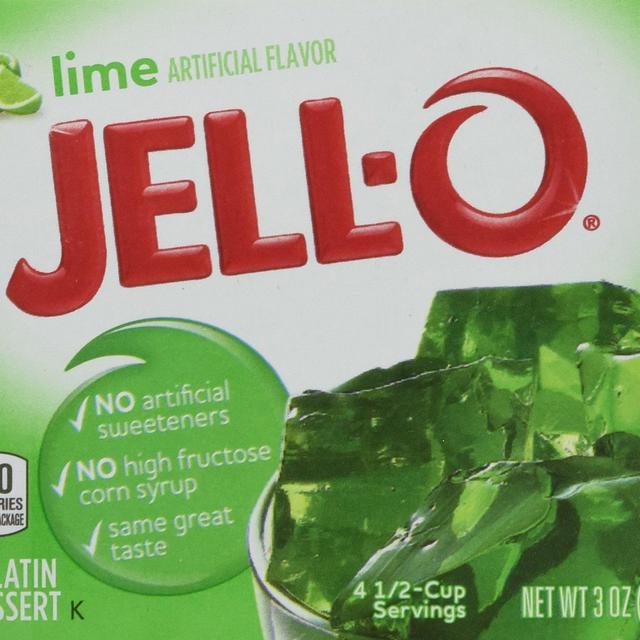JELL-O Gelatin Mix, Lime, 6 Count