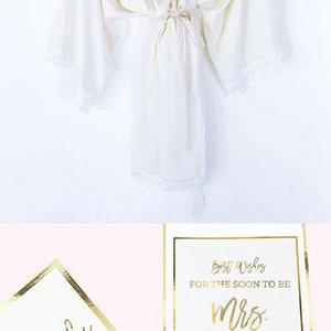 Bride Robe Personalized - Bride Robe Cotton - Mrs Robe - Mrs Gifts - Bridal Shower Gift for Bride Getting Ready Robe (EB3184MRS)