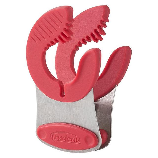 Trudeau Flex Red Stainless Steel Pot Clip, Set of 2
