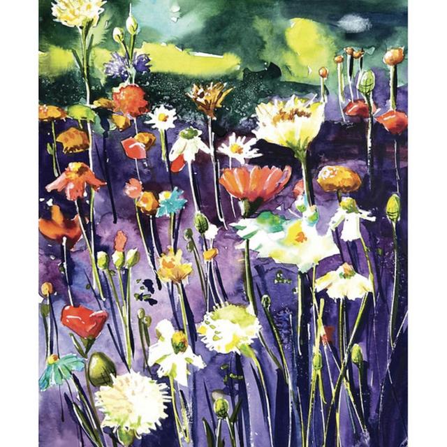 Field of Flowers / AUDREY SHANTZ ART 5x7