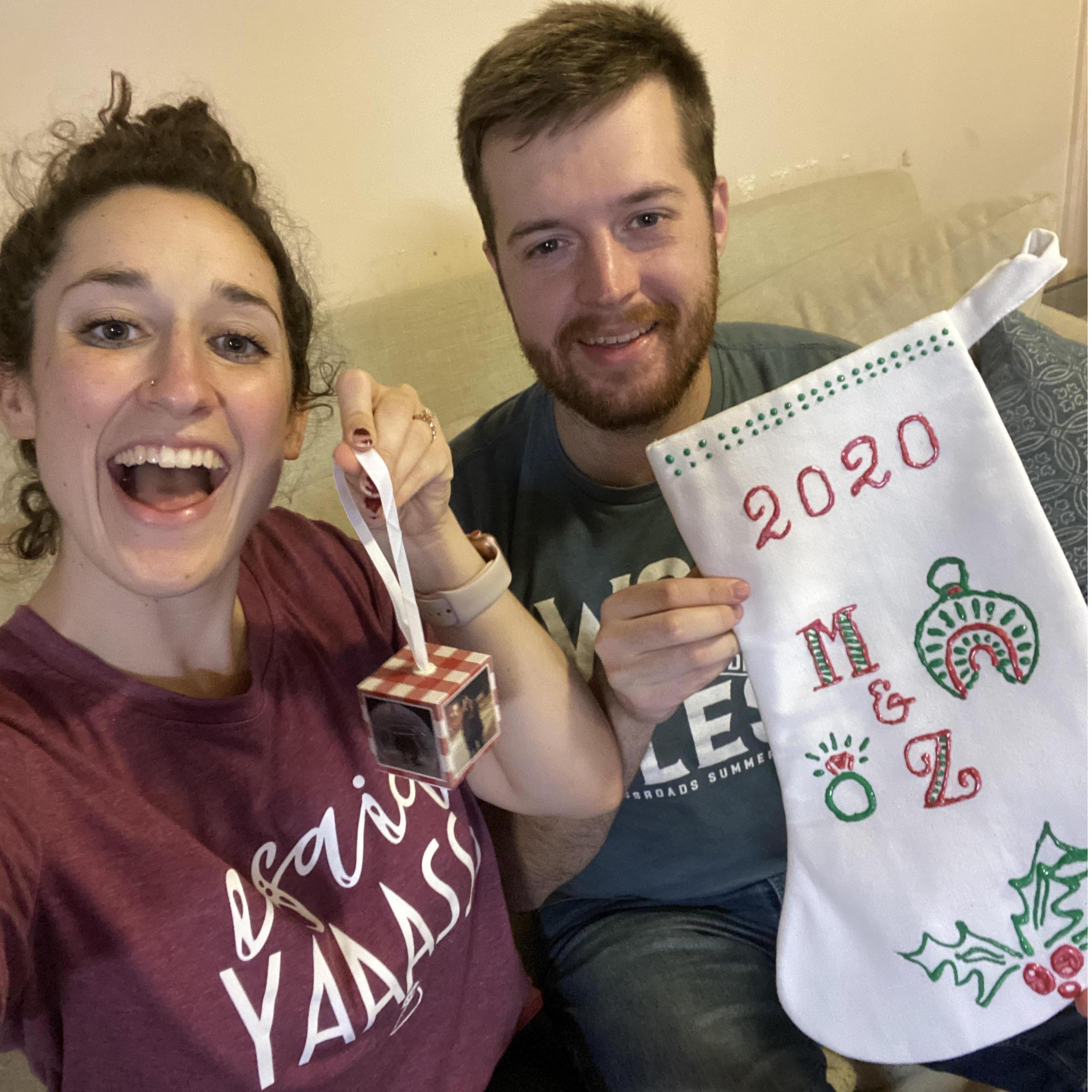 Showing off some of our first Christmas decorations as an engaged couple! (12/2020)