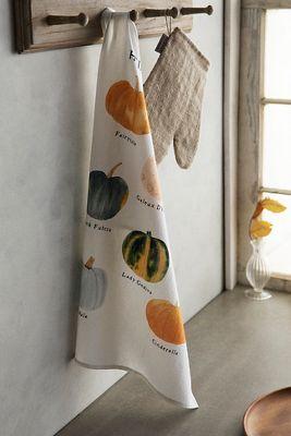 May We Fly Heirloom Pumpkins Dish Towel