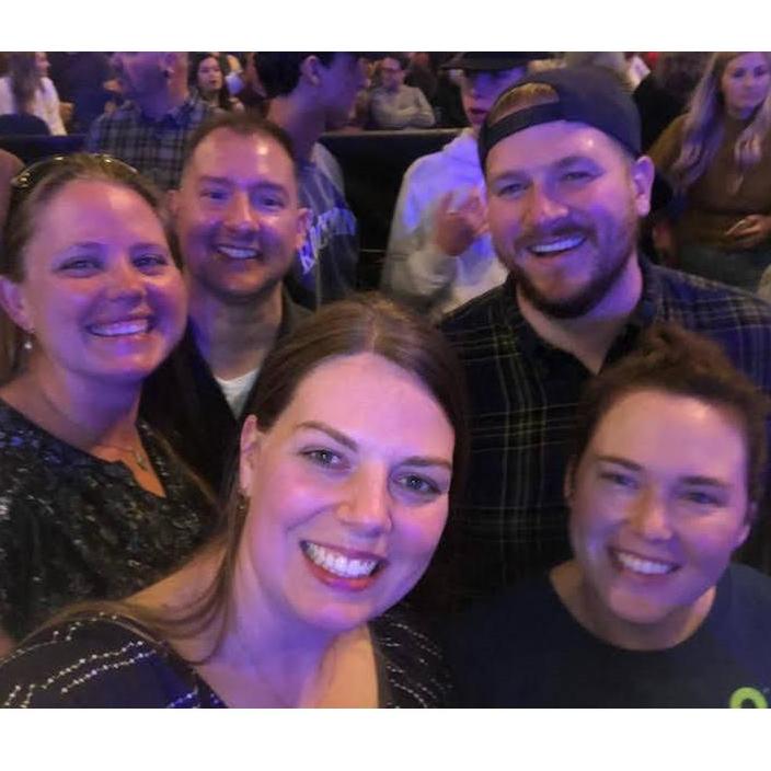 Our second date-- Needtobreathe concert with Sarah's best friends!