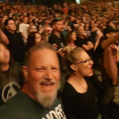 Rocking out to Linkin Park!
